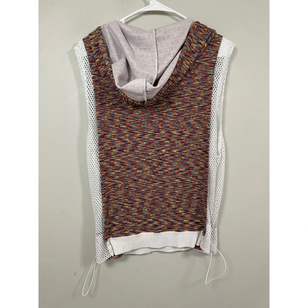 Free People Movement Prism Sleeveless Mesh Side Hoodie Size Large‎ Athleisure
